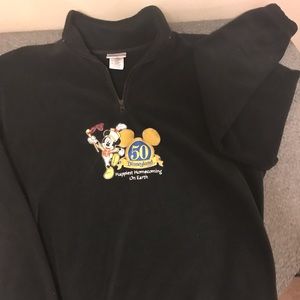 Disneyland 50th anniversary fleece.